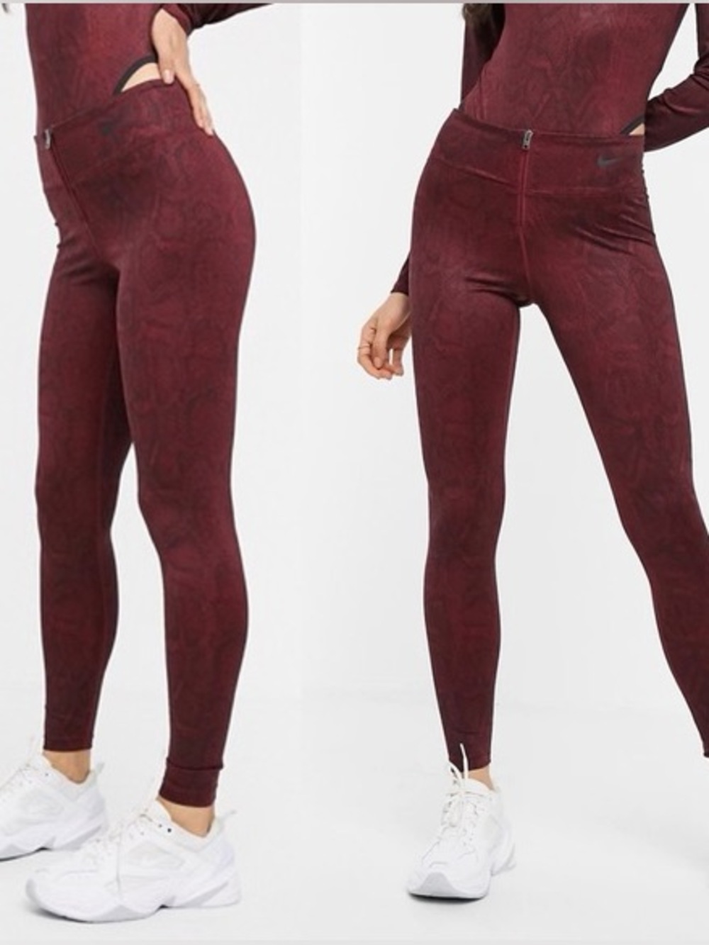 Nike Python Leggings in Team Red